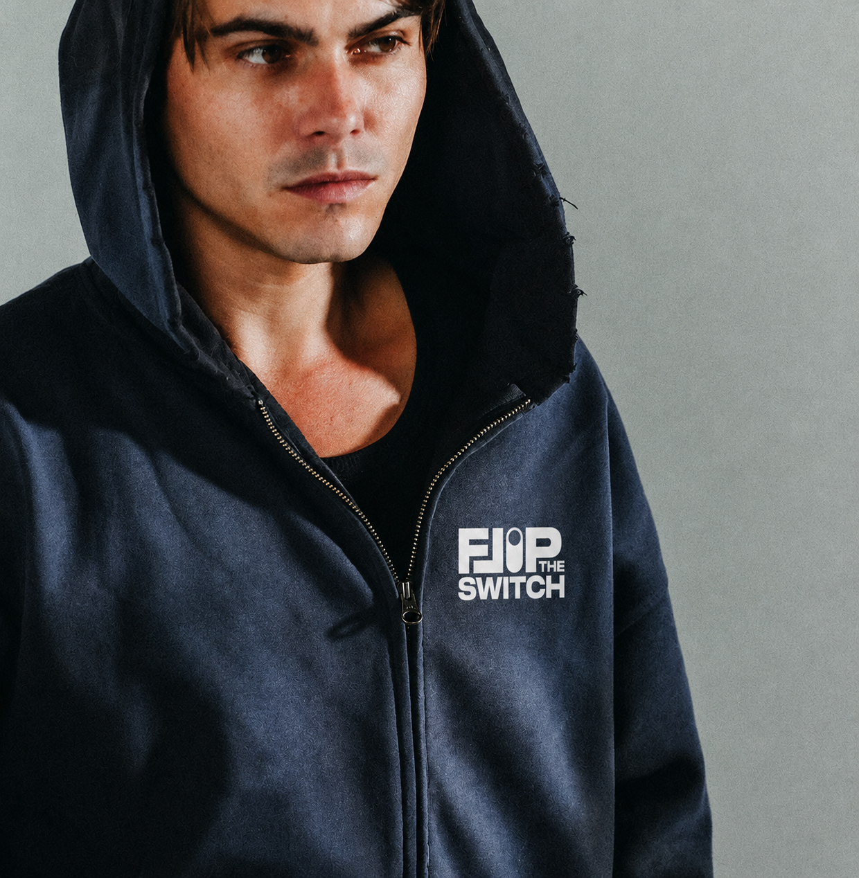 Flip The Switch Full Potassium Black Zip Hoodie